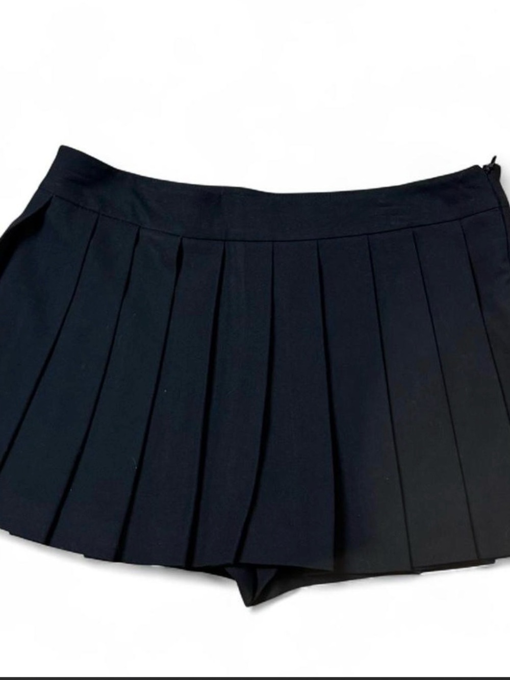 Zara Black Pleated Mini Skort